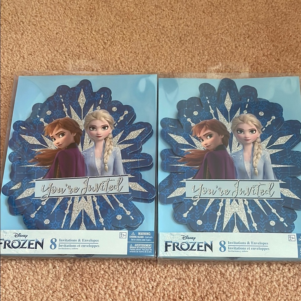 Disney Frozen Blue Invitation Set (2) sets no offer please